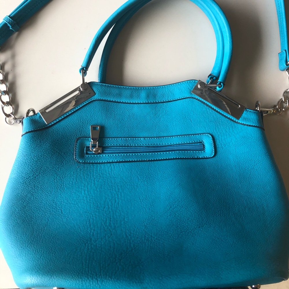 Beautiful Blue Leather Bag!